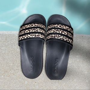 Adidas Girls Leopard Sandals